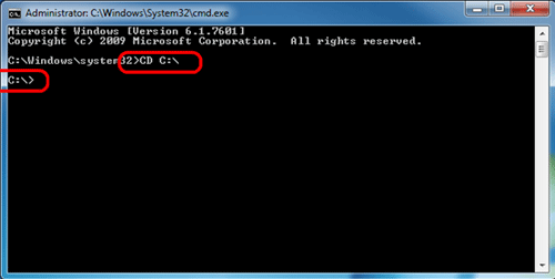 Windows 7 Administrative Command Prompt